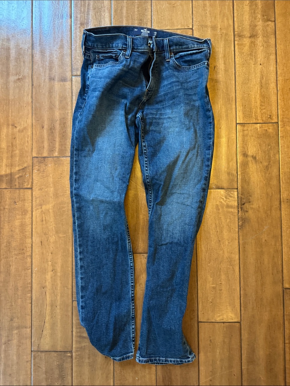Men's Slim Straight Dark Blue Jeans 30x32 get hemmed to your length